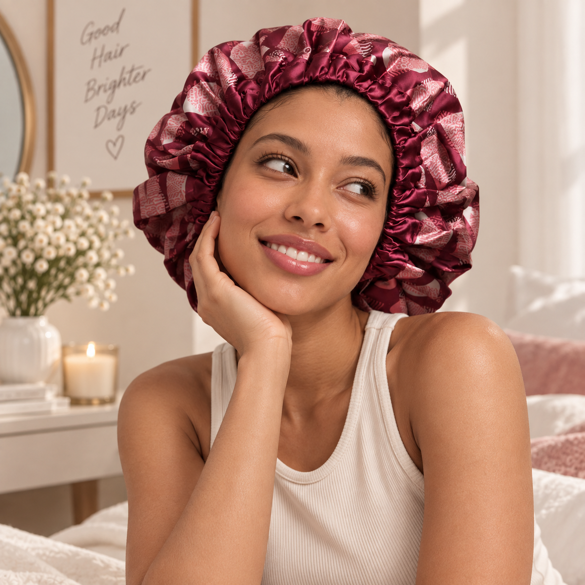 Ultrasoft Large Satin Sleep Bonnet
