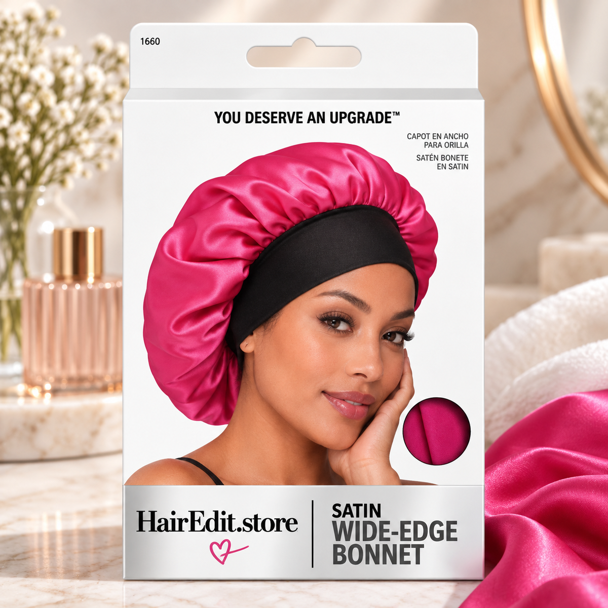 Wide Edge Satin Sleep Bonnet