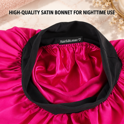 Wide Edge Satin Sleep Bonnet